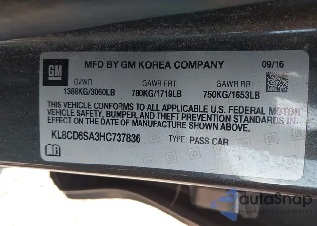 KL8CD6SA3HC737836: 42716659