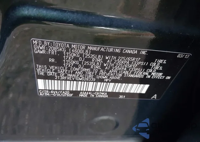 2T3RFREV1DW028339: 42716772