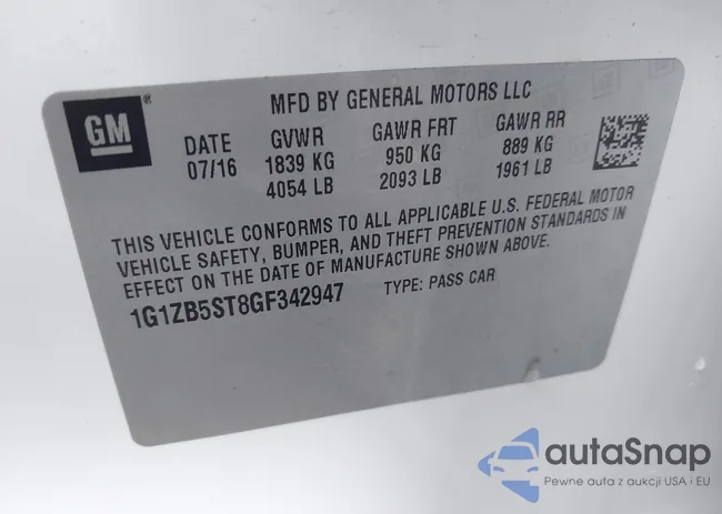 1G1ZB5ST8GF342947: 42716066