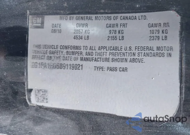 2G1FA1ED6B9119021: 42716098