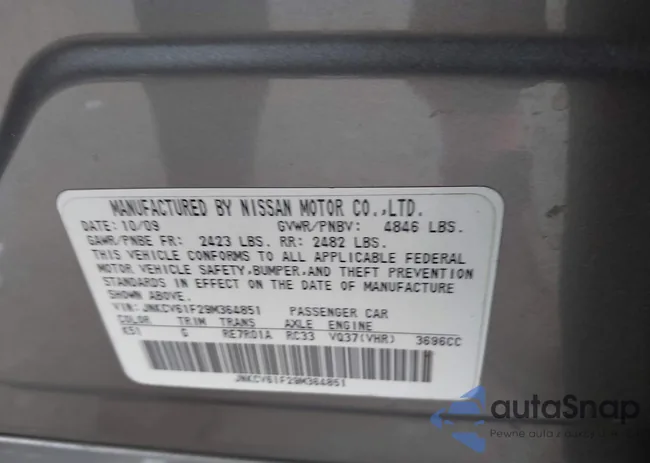 JNKCV61F29M364851: 42716109