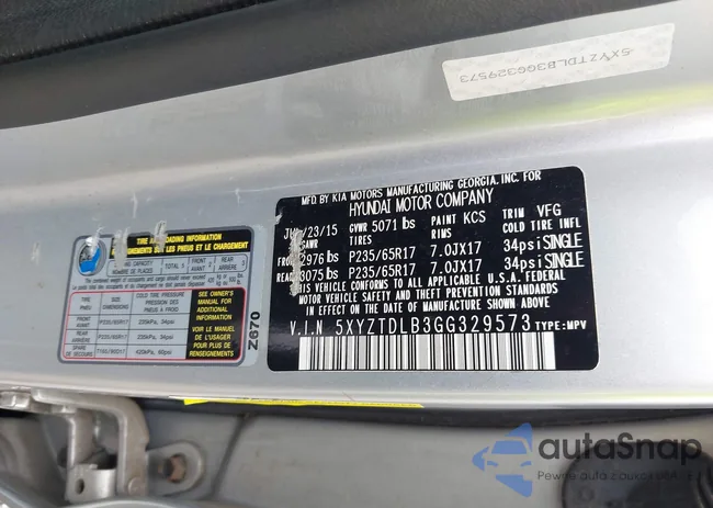 5XYZTDLB3GG329573: 42716149