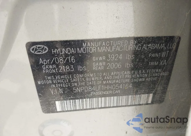 5NPD84LF1HH054164: 42716150