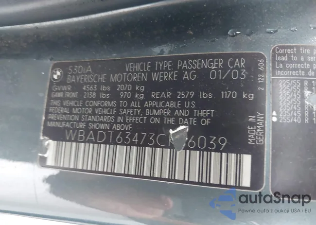 WBADT63473CK36039: 42717198