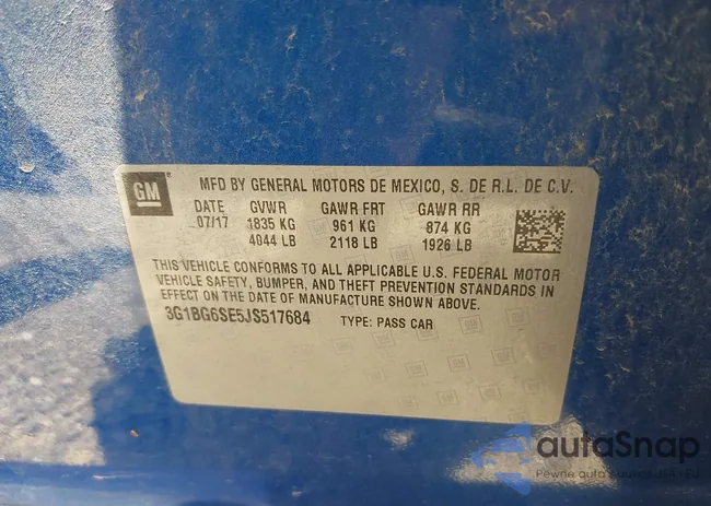 3G1BG6SE5JS517684: 42717209