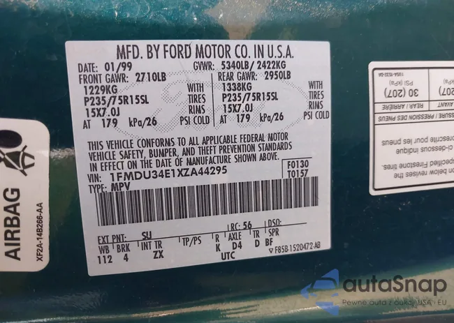 1FMDU34E1XZA44295: 42717281