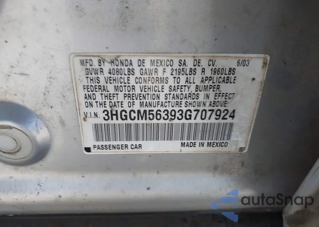 3HGCM56393G707924: 42717361