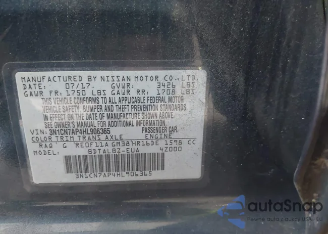 3N1CN7AP4HL906365: 42717429