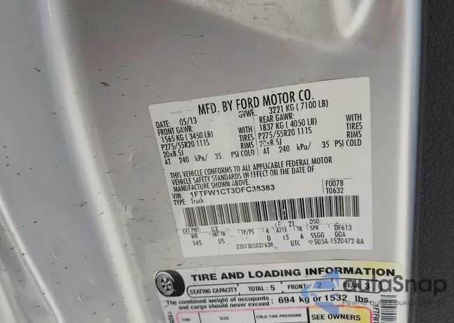 1FTFW1CT3DFC38383: 42717592