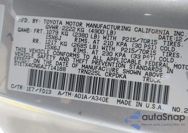 5TETX4CN6AZ714188: 42717606