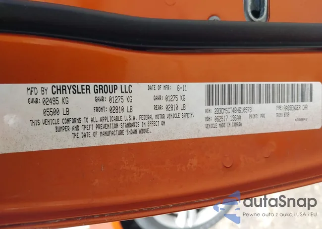 2B3CM5CT4BH610973: 42716876