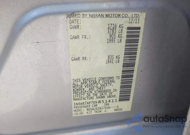 1N4AB7AP7EN851411: 42716971