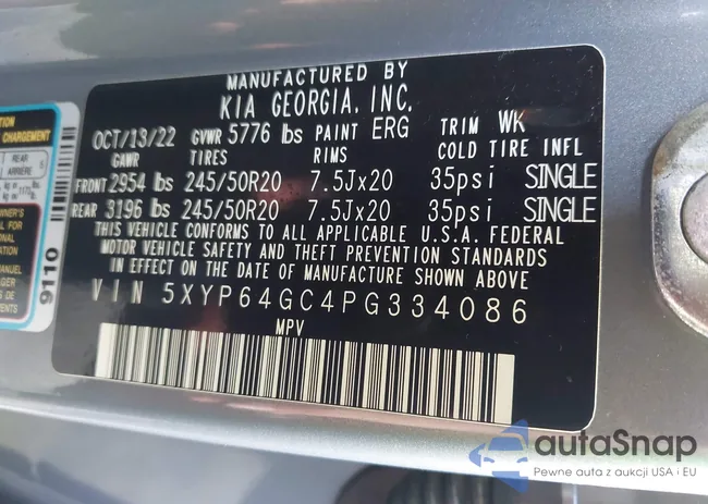 5XYP64GC4PG334086: 42716995