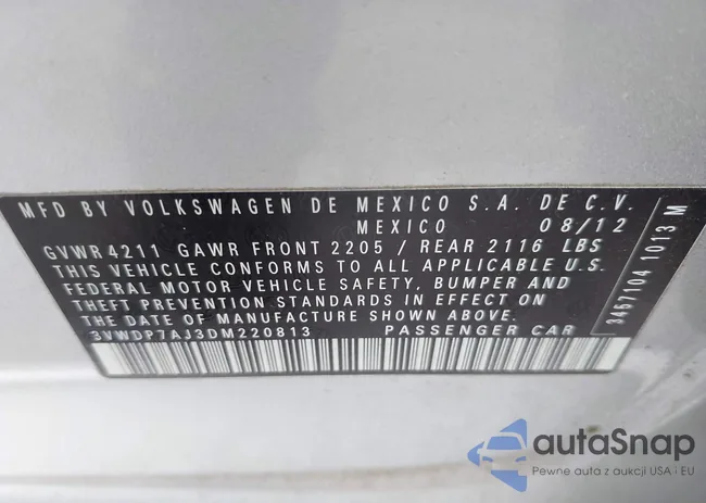 3VWDP7AJ3DM220813: 42717122