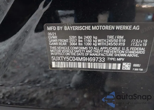 5UXTY5C04M9H69733: 42718297