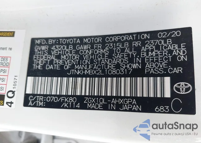 JTNKHMBX2L1080317: 42718309