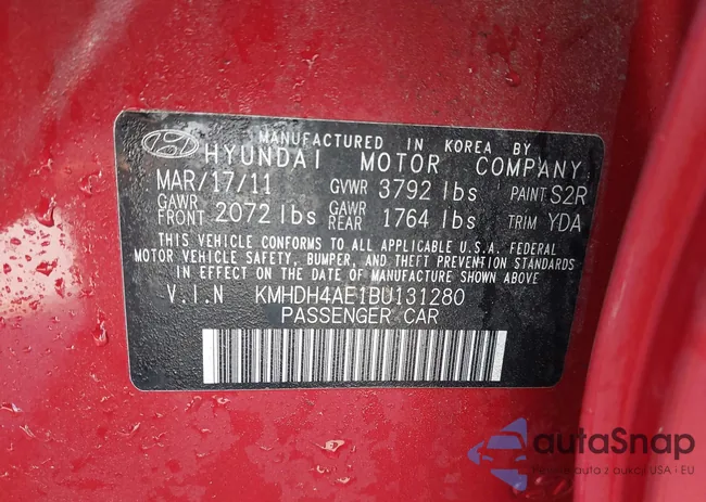 KMHDH4AE1BU131280: 42718484