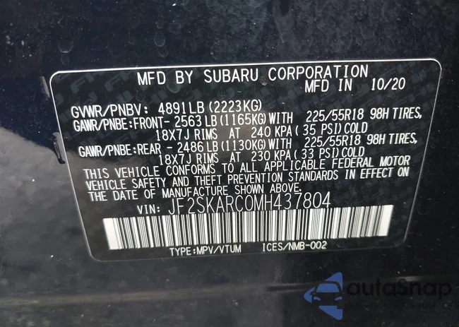 JF2SKARC0MH437804: 42718697