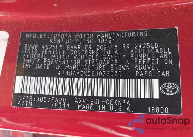 4T1DAACK5SU073079: 42717841