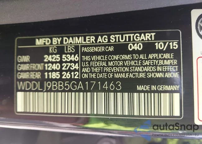 WDDLJ9BB5GA171463: 42717889