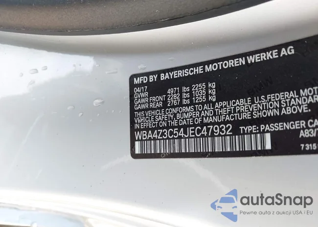WBA4Z3C54JEC47932: 42717900
