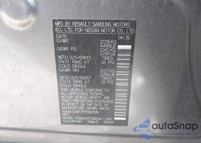 KNMAT2MT7FP562599: 42718008