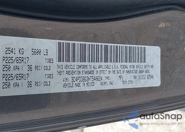 3C4PDDBG3HT540624: 42719281