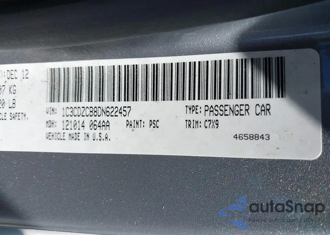 1C3CDZCB8DN622457: 42719388