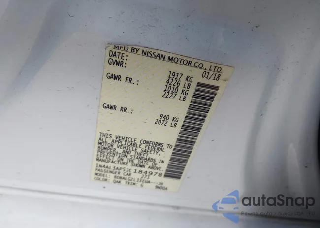 1N4AL3AP5JC184978: 42719413