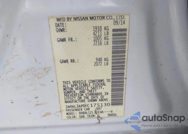 1N4AL3AP0FC175130: 42719542