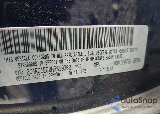 2C4RC1EG0HR650362: 42719570