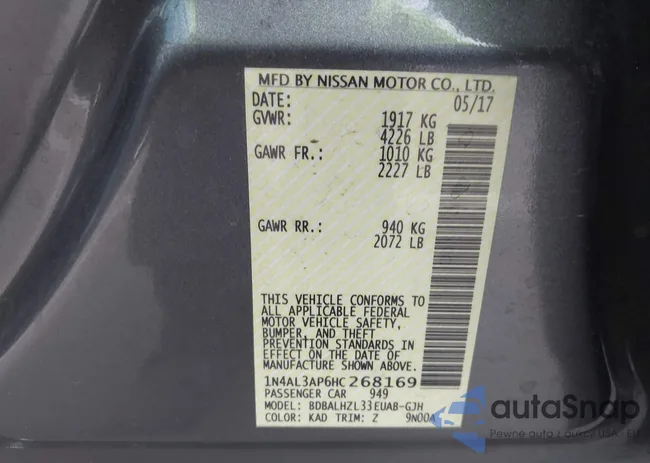 1N4AL3AP6HC268169: 42719740