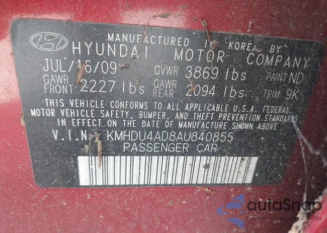 KMHDU4AD8AU840855: 42719747