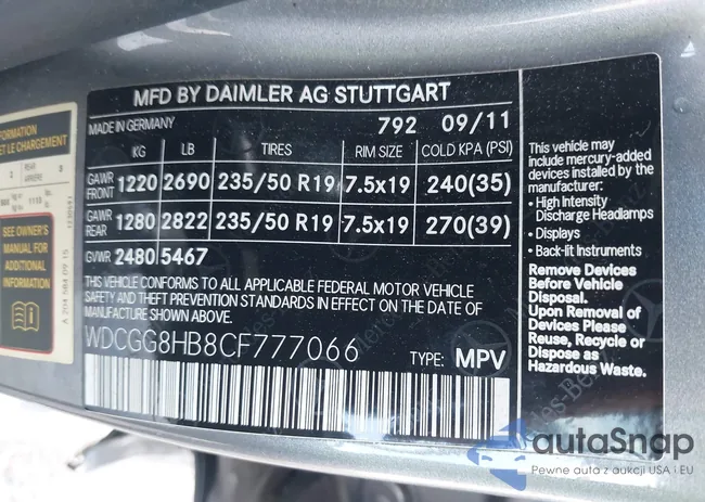 WDCGG8HB8CF777066: 42718900