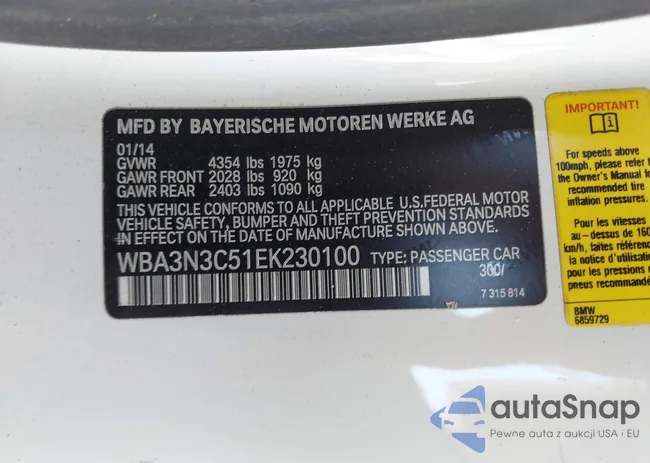 WBA3N3C51EK230100: 42719031