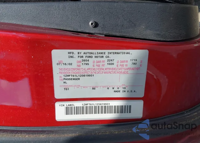 1ZWFT61L125619931: 42719081