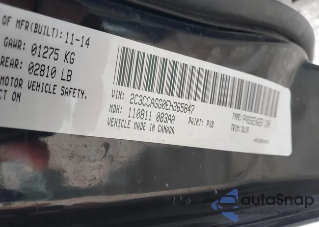 2C3CCAGG0EH365847: 42719114