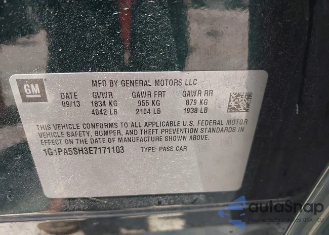 1G1PA5SH3E7171103: 42720198