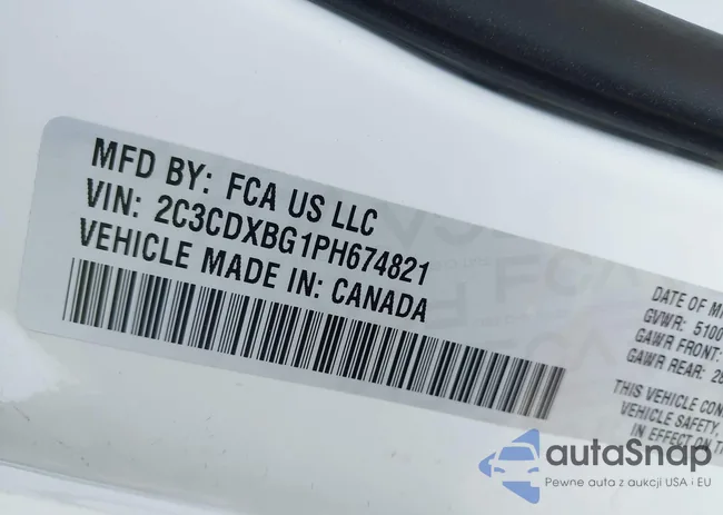 2C3CDXBG1PH674821: 42720206