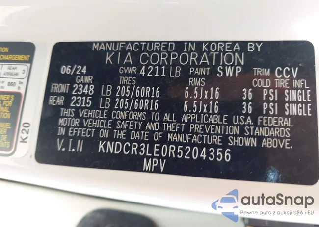 KNDCR3LE0R5204356: 42720260