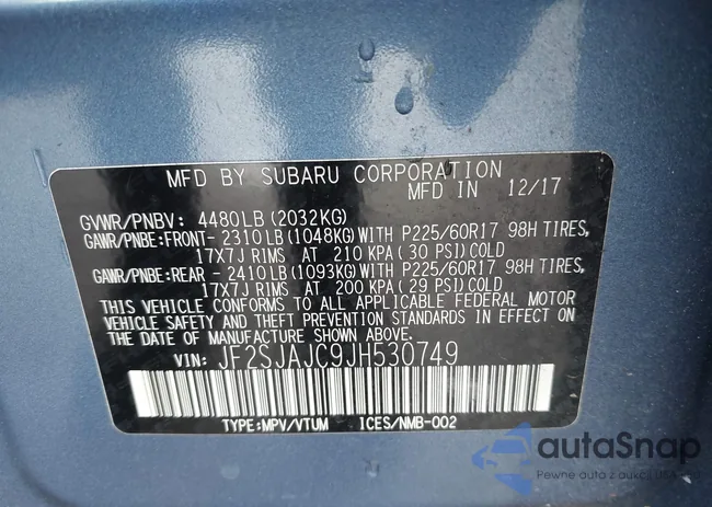 JF2SJAJC9JH530749: 42720328