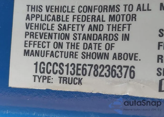 1GCCS13E678236376: 42720357