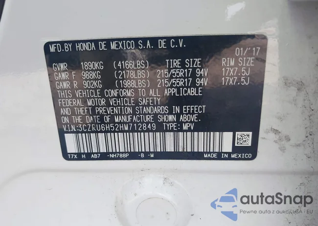 3CZRU6H52HM712849: 42720358