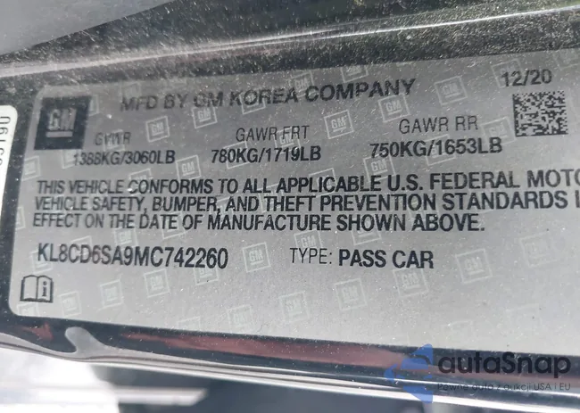 KL8CD6SA9MC742260: 42720464