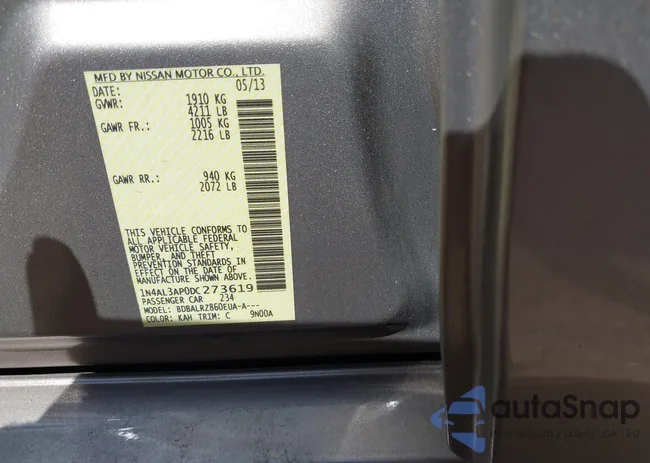 1N4AL3AP0DC273619: 42720590