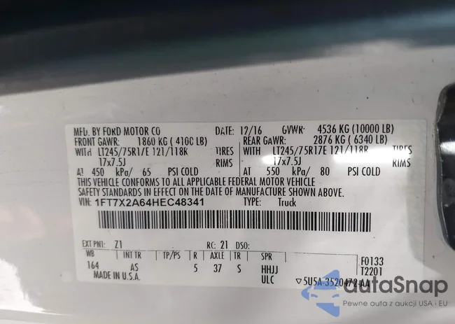 1FT7X2A64HEC48341: 42720635