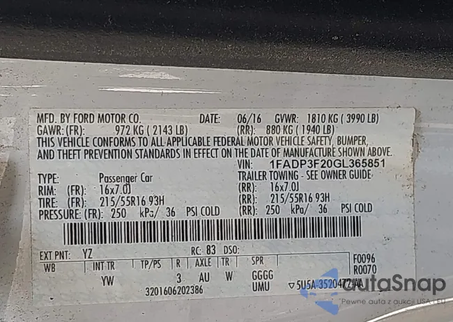 1FADP3F20GL365851: 42720738