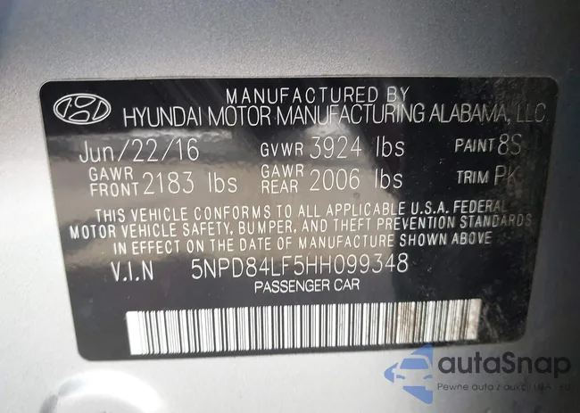 5NPD84LF5HH099348: 42720053