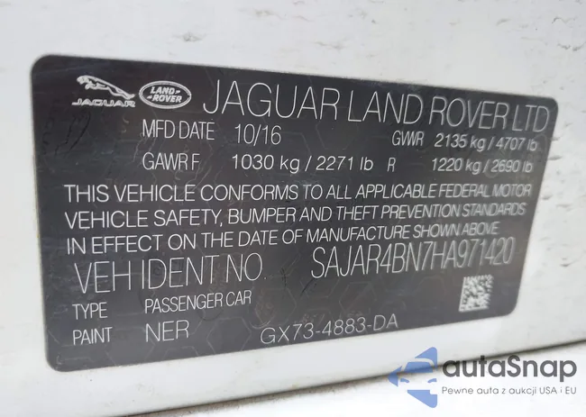 SAJAR4BN7HA971420: 42720149