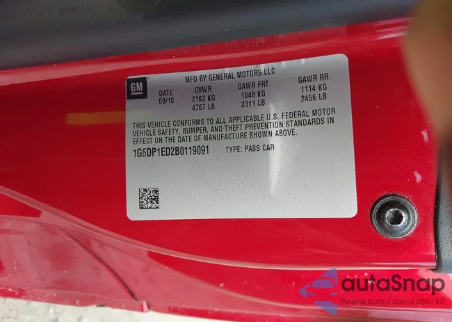 1G6DP1ED2B0119091: 42721206